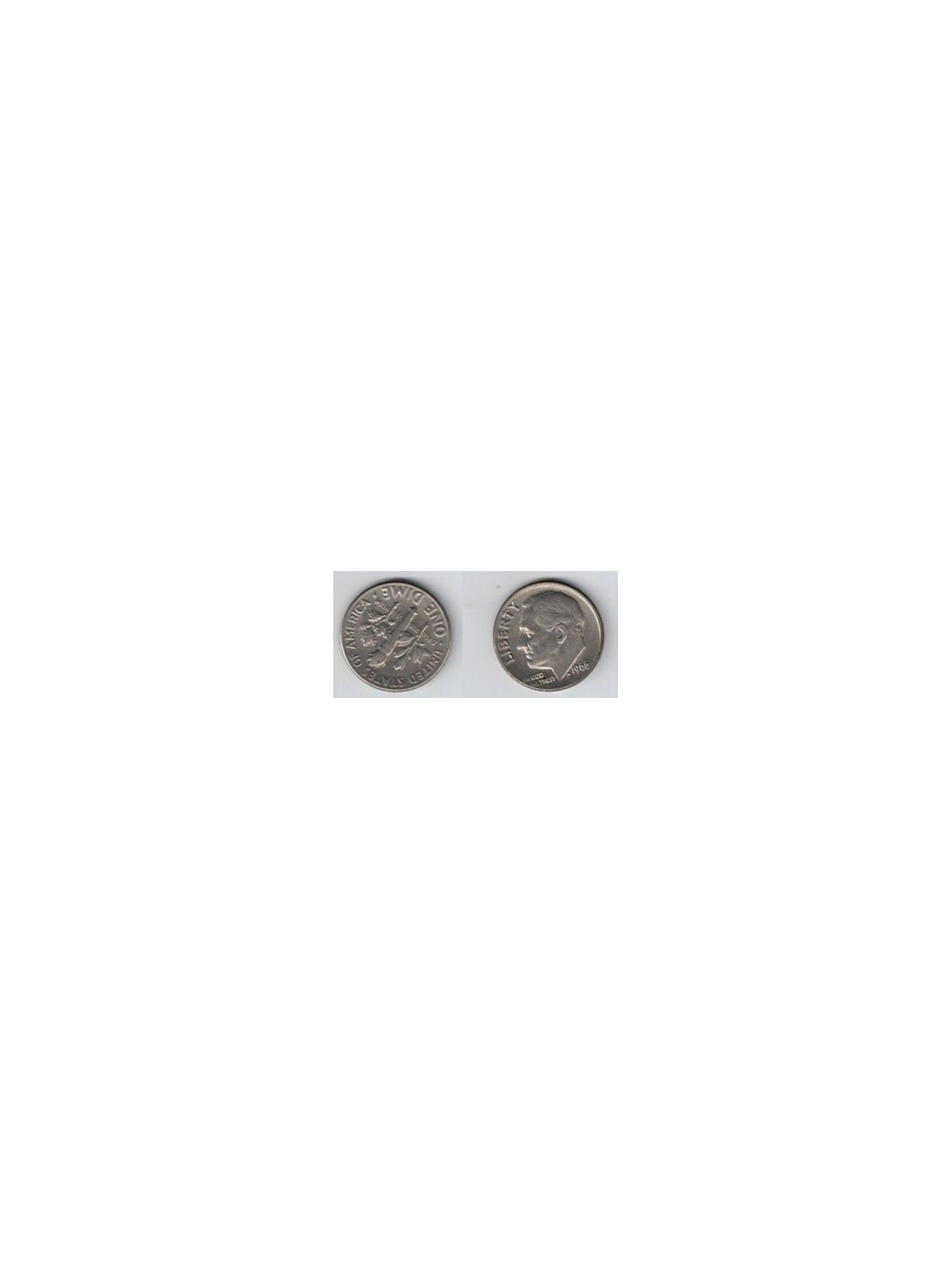 USA 1966 1 DIME KM 195a