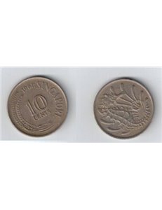 SINGAPORE 1968 10 CENTS KM 3