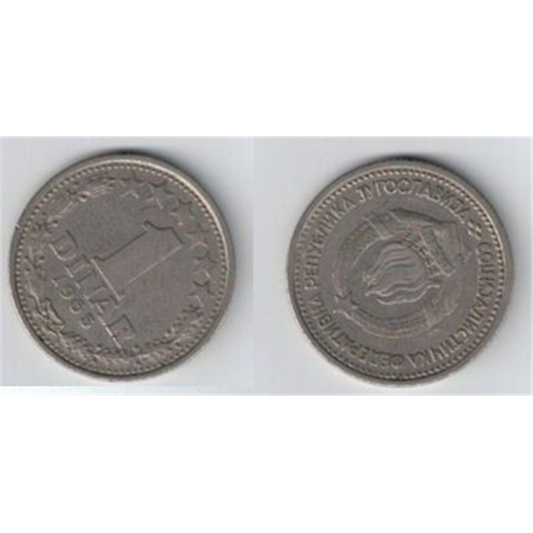 JUGOSLAVIA / YUGOSLAVIA 1965 1 DINAR KM 47