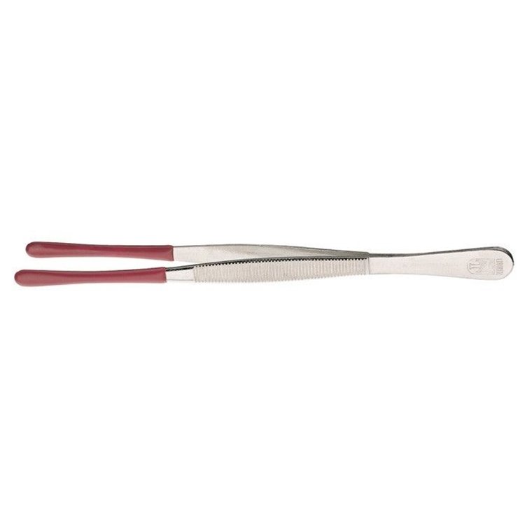 LINDNER 120 MM NUMISMATIC TWEEZERS WITH RUBBER TIPS