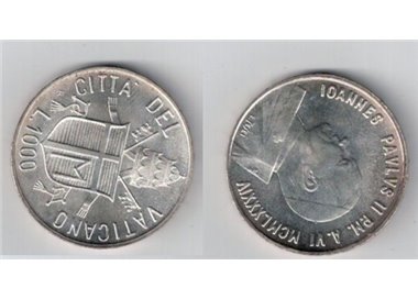 VATICAN CITY 1984 1000 LIRE SILVER FDC KM 183