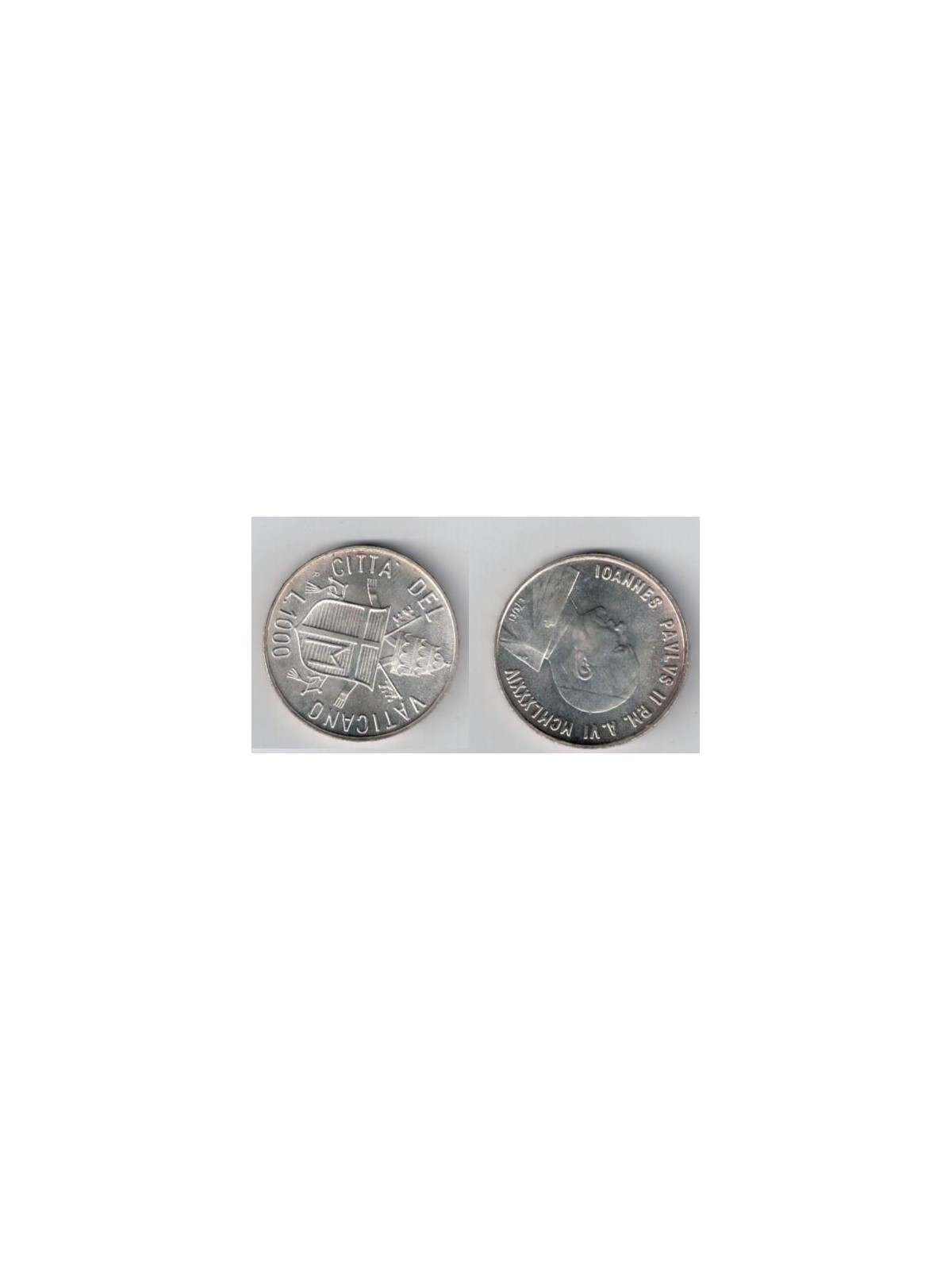 VATICANO 1984 1000 LIRE ARGENTO FDC KM 183