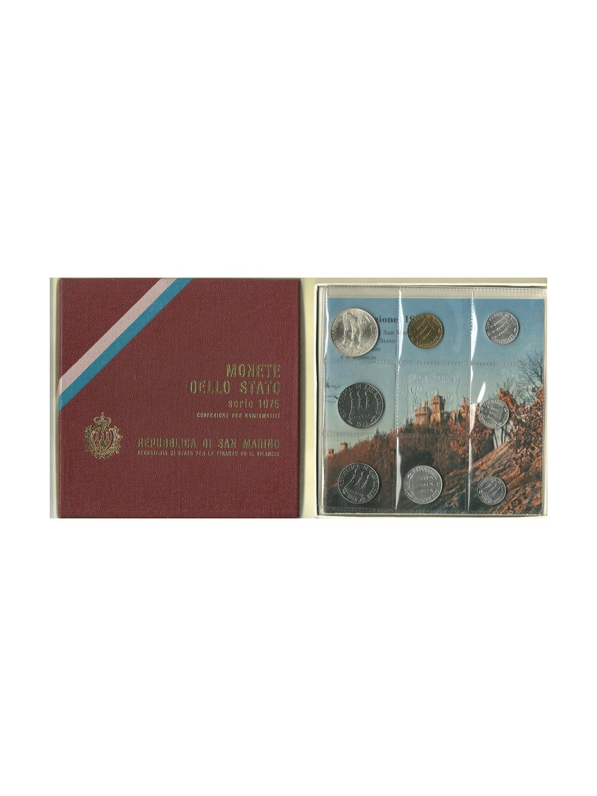 SAN MARINO 1975 Serie Divisionale 8 Monete FDC