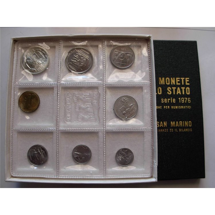 SAN MARINO 1976 Serie Divisionale 8 Monete FDC