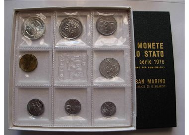 SAN MARINO 1976 Serie Divisionale 8 Monete FDC