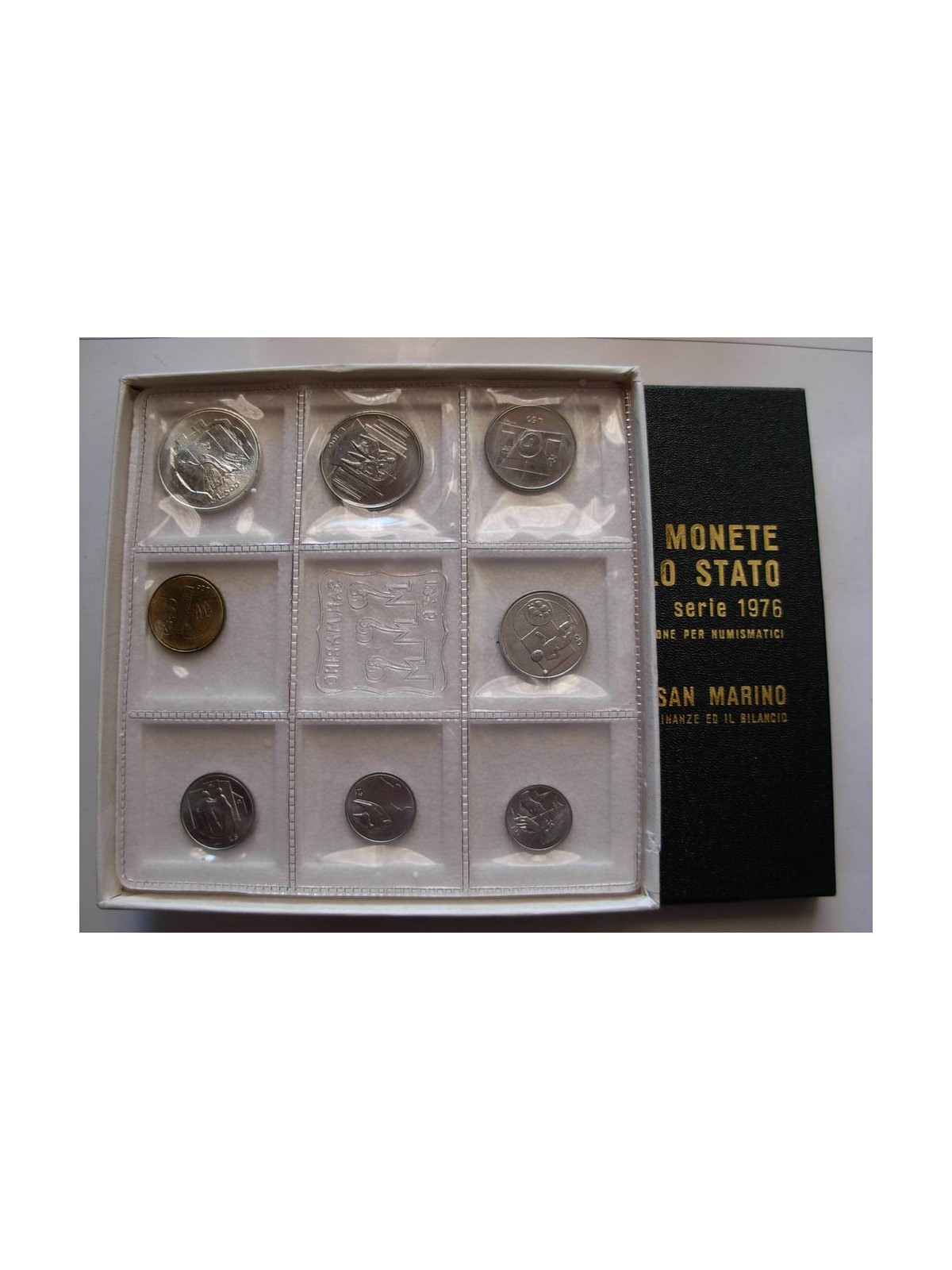 SAN MARINO 1976 Divisional Set of 8 Coins UNC
