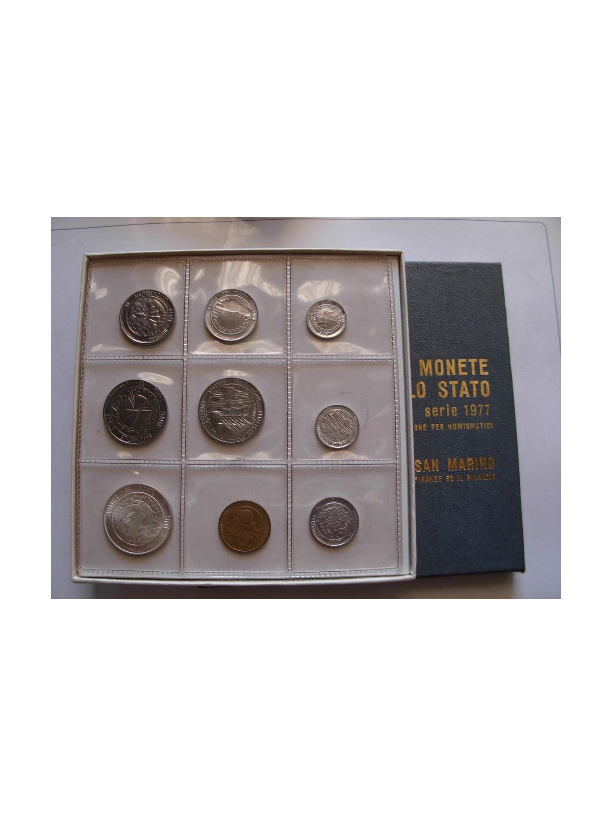 SAN MARINO 1977 Serie Divisionale 9 Monete FDC