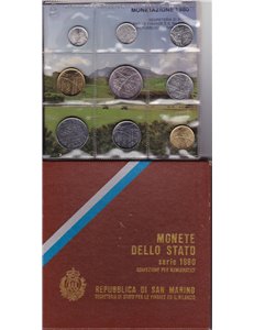 SAN MARINO 1980 Serie Divisionale 9 Monete FDC