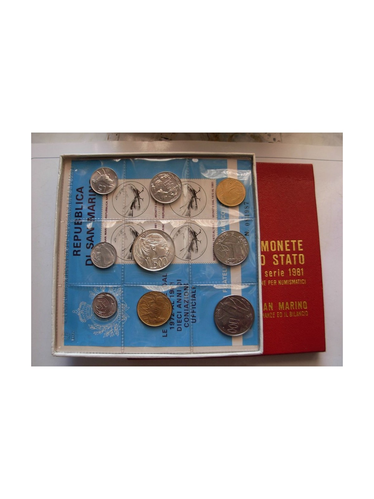 SAN MARINO 1981 Serie Divisionale 9 Monete FDC