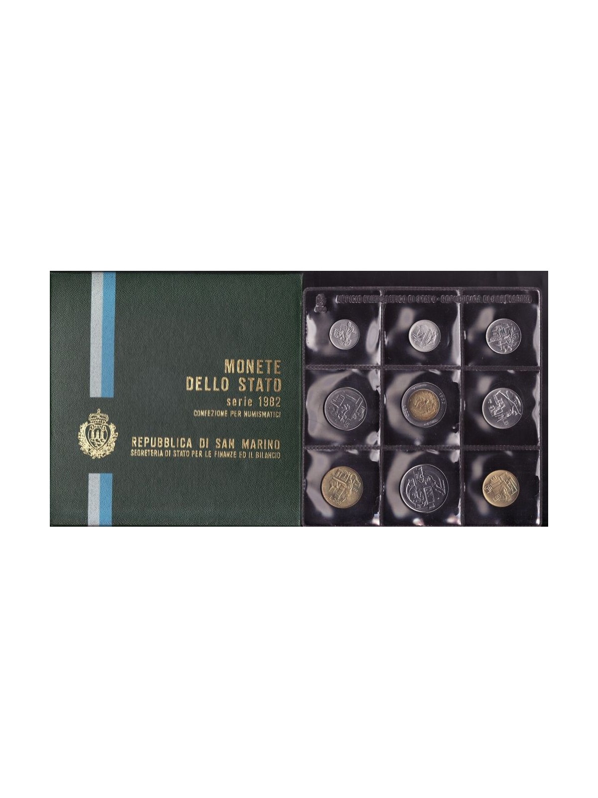 SAN MARINO 1982 Serie Divisionale 9 Monete FDC