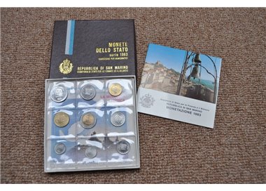 SAN MARINO 1983 Serie Divisionale 9 Monete FDC