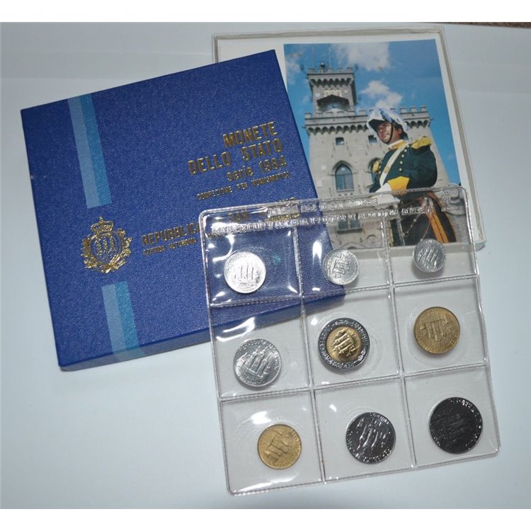 SAN MARINO 1984 Divisional Set of 9 Coins UNC
