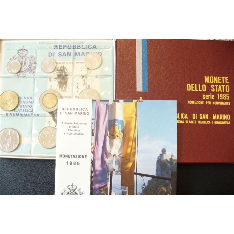 SAN MARINO 1985 Serie Divisionale 9 Monete FDC