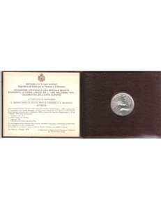 SAN MARINO 1979 United Europe, £1000 Silver Coin UNC