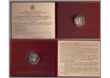 SAN MARINO 1976 Social Security, £500 Silver Coin UNC