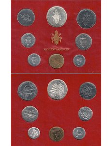 VATICAN 1976 Paul VI year XIV, 8 coins UNC