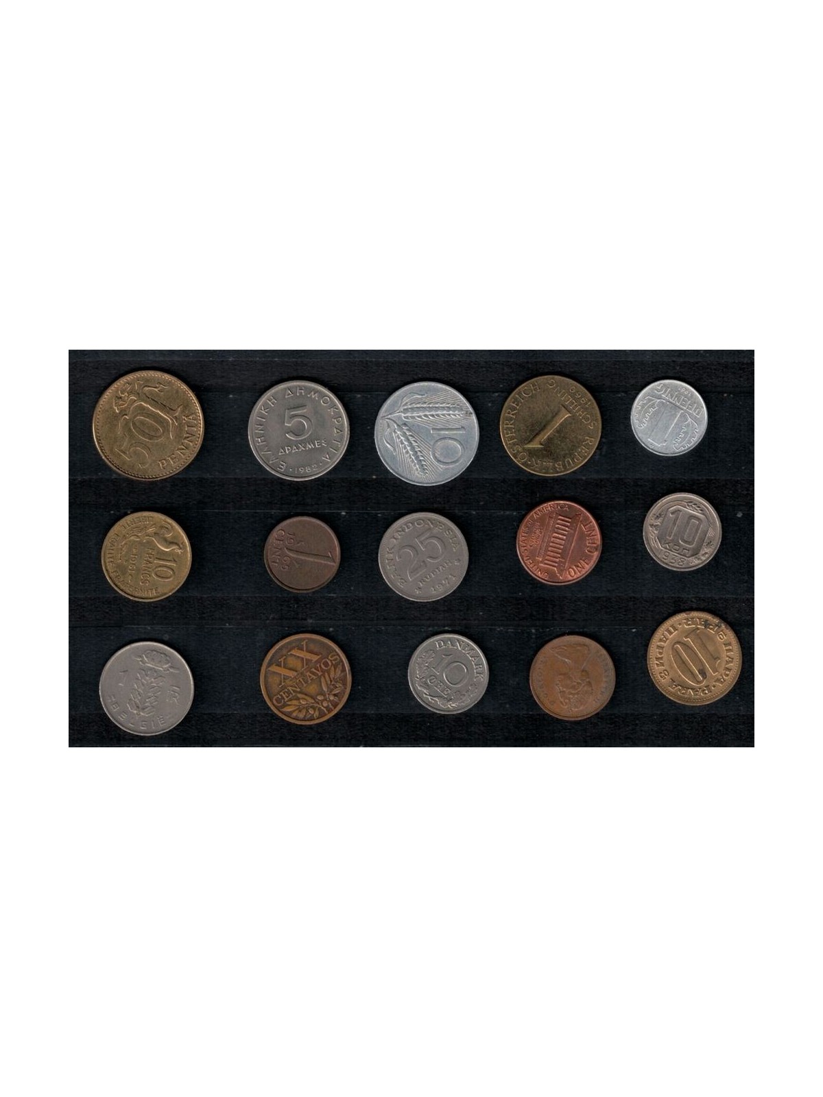LOT OF 15 WORLD COINS