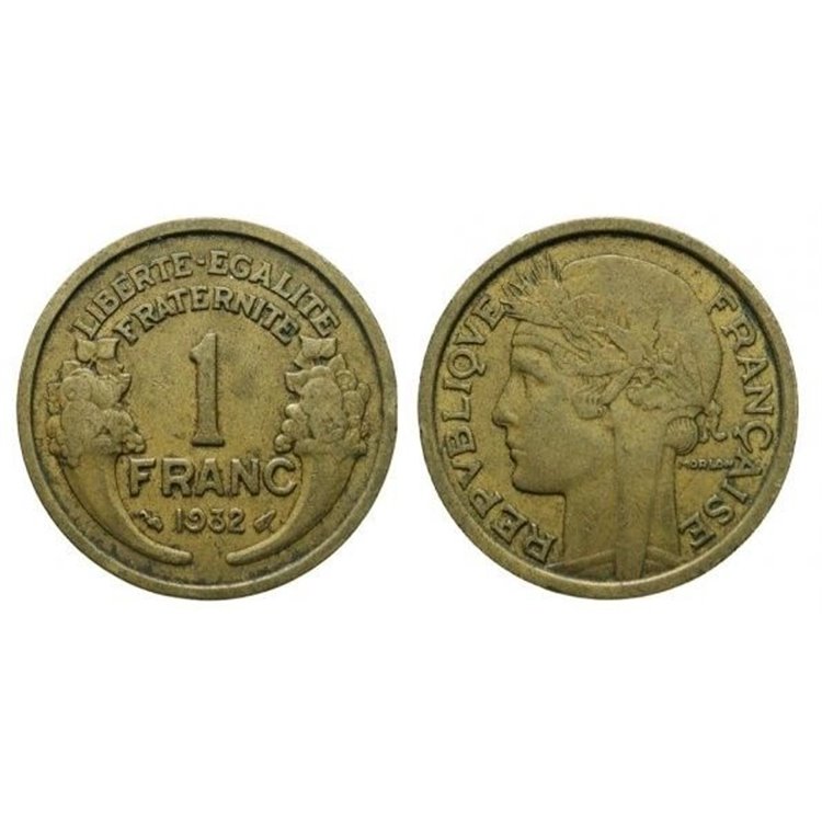 FRANCE 1932 1 FRANC MORLON KM 885
