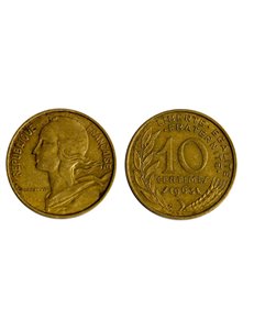 FRANCIA 1963 10 CENTIMES Marianne Lagriffoul KM 929