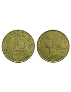 FRANCIA 1979 10 CENTIMES Marianne Lagriffoul KM 929