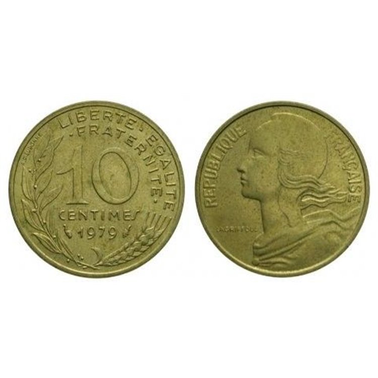FRANCIA 1979 10 CENTIMES Marianne Lagriffoul KM 929