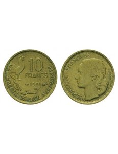 FRANCIA 1951 10 FRANCS G. Guiraud KM 915.2