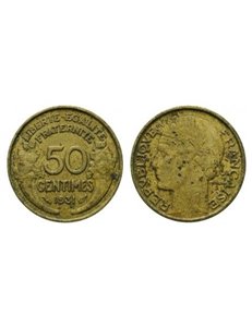 FRANCIA 1931 50 CENTIMES Morlon KM 894.1