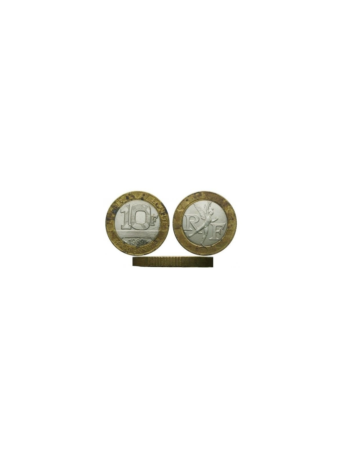 FRANCE 1989 10 FRANCS Gènie de la Bastille KM 964.1
