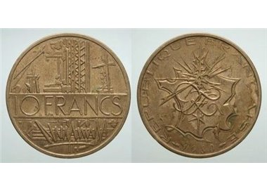 FRANCIA 1980 10 FRANCS KM 940