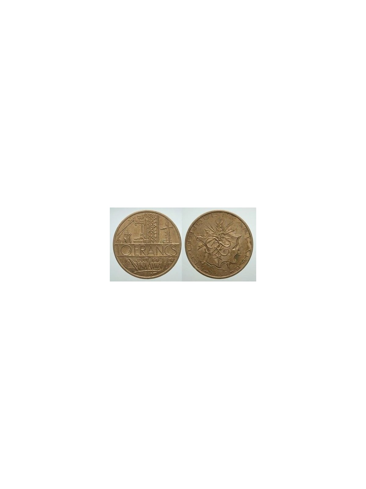 FRANCE 1980 10 FRANCS KM 940