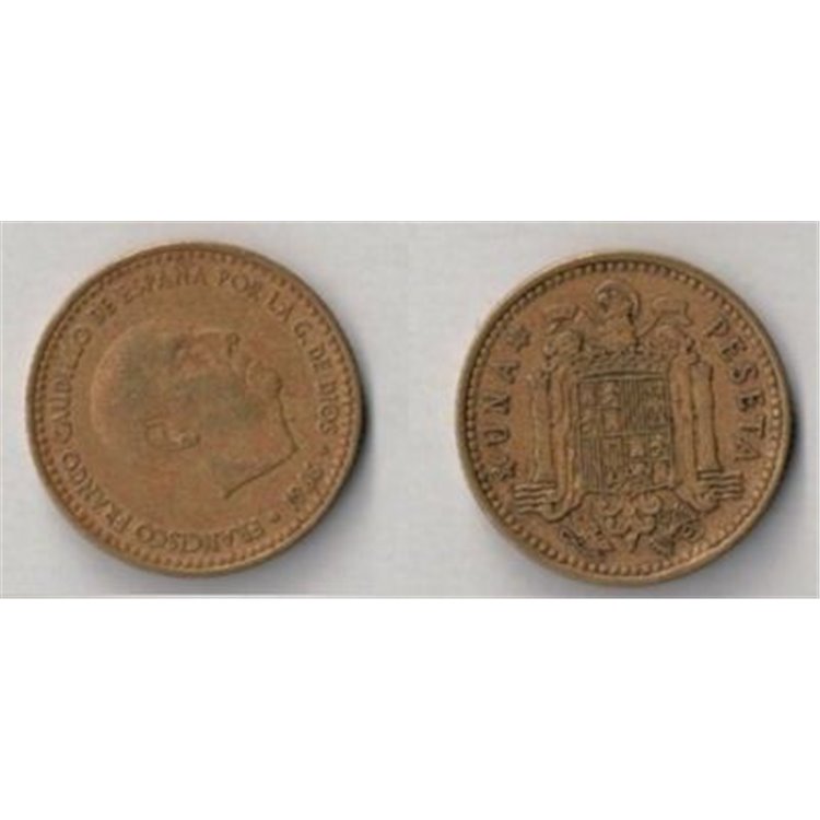 SPAGNA 1966 1 PESETA Franco Caudillo