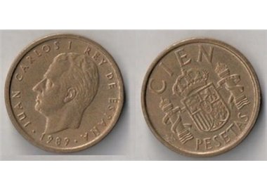 SPAGNA 1989 100 PESETAS Juan Carlos