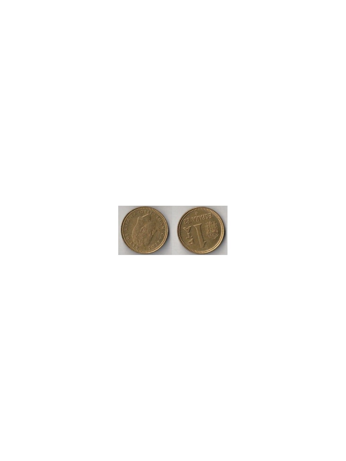 SPAIN 1980 1 PESETA Juan Carlos KM 816