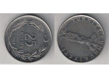 TURCHIA 1963 25 KURUS KM 892.2