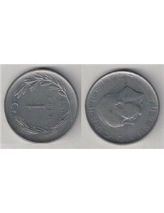 TURKEY 1960 1 LIRA KM 889a.1