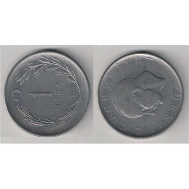 TURKEY 1960 1 LIRA KM 889a.1