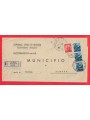 RACCOMANDATA DEL 1950 DEMOCRATICA 1x£10 + 3x£15