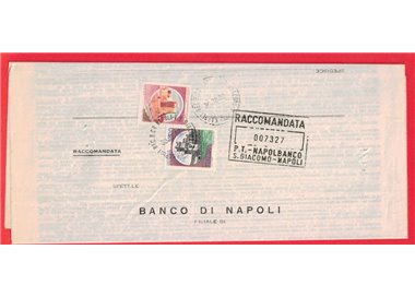 REGISTERED LETTER FROM 1982 CASTELLI D'ITALIA £1000+£300