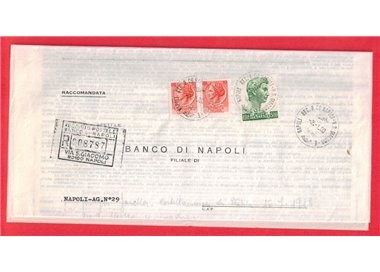 RACCOMANDATA DEL 1980 SIRACUSANA + SAN GIORGIO 2x£10 + £500