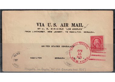 USA 1925 Zeppelin, Airship flight from Lakehurst, New Jersey to Hamilton, Bermuda