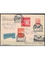 AUSTRIA 1937 Cartolina paracadutata e trasportata con volo militare
