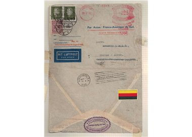 GERMANY 1930 Letter sent by air from Ludenscheid to Buenos Aires
