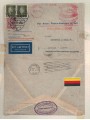 GERMANIA 1930 Lettera viaggiata per via aerea da Ludenscheid a Buenos Aires