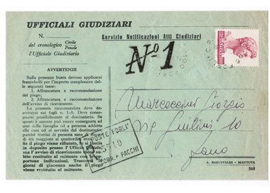 ITALY 1977 Judicial Documents Service franked with 1,000 lire S. Giorgio
