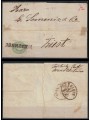 AUSTRIA 1861 Letter from Arnoldstein to Trieste franked with 3 Kr. green
