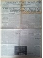 VATICANO 1934 Copia Osservatore Romano affrancata con 12,50 c. giardini