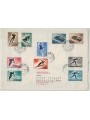 SAN MARINO 1956 Lettera per Karlsruhe affrancata con la serie Olimpiadi