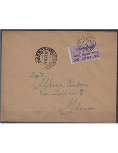 ITALY KINGDOM 1917 1st Flight Naples-Palermo-Naples 06.28.1917