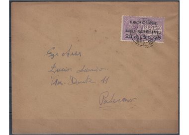 ITALY KINGDOM 1917 1st Flight Naples-Palermo-Naples 06.28.1917 A2