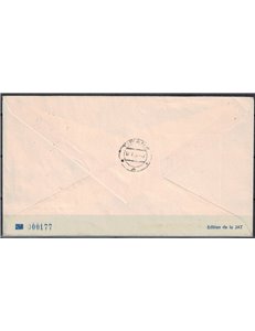 JUGOSLAVIA 1957 Primo volo Belgrado - Tirana